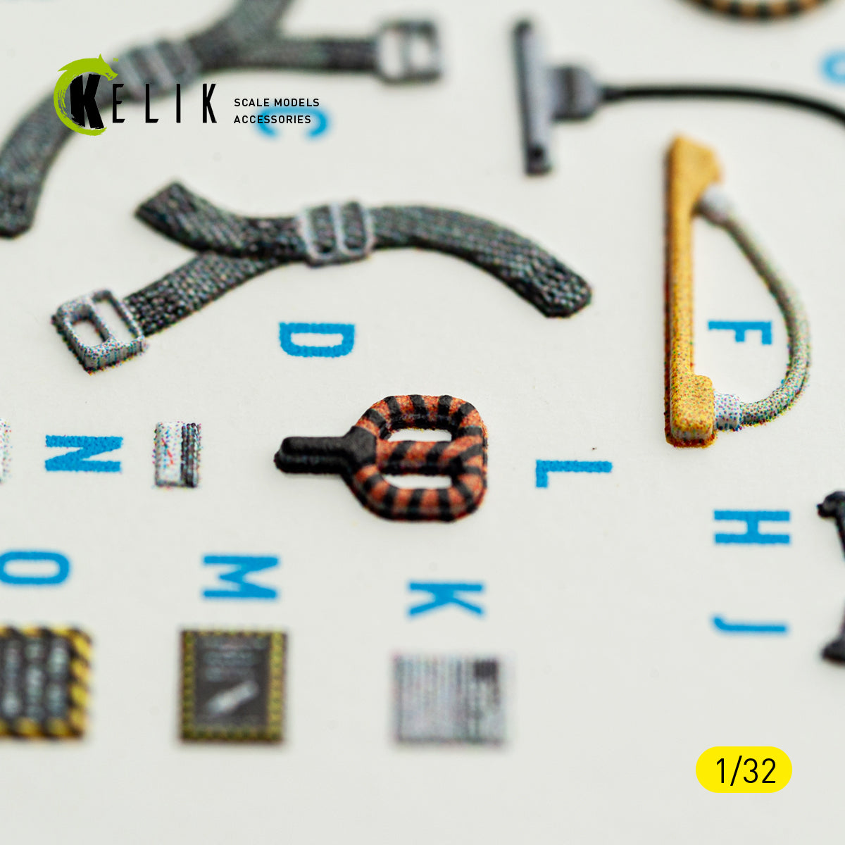 KELIK K32063 A-7E CORSAIR II - interior 3D decals for Trumpeter kit 1/32 – obrázek 10