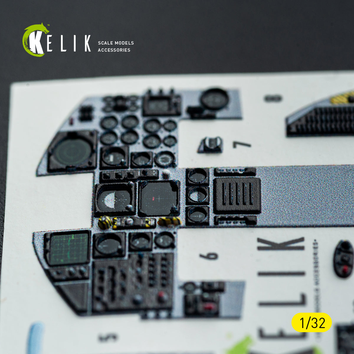 KELIK K32051 F-15C (early) - interior 30 decals for Tamiya kit 1/32 – immagine 13