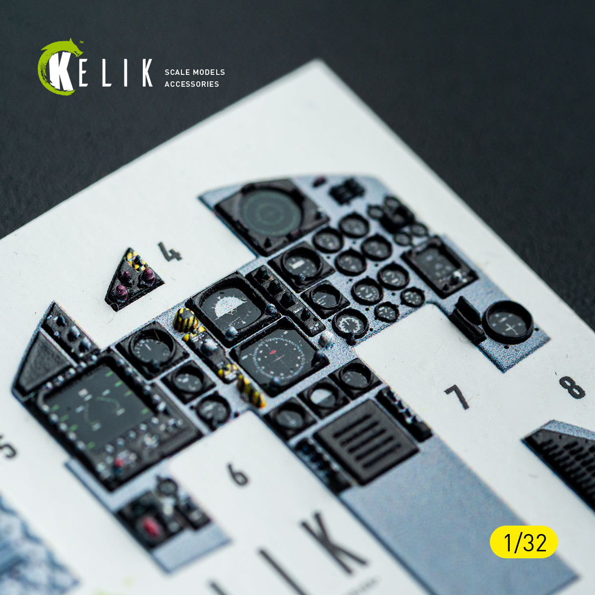 KELIK K32052 F-15C MSIP II - interior 3D decals for Tamiya kit 1/32 – zdjęcie 14