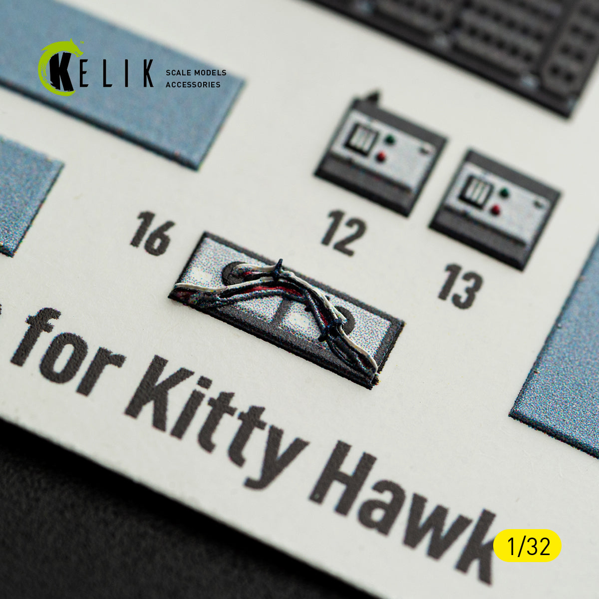 KELIK K32054 0V-10A/C Bronco - interior 3D decals for Kitty Hawk/Zimi models kit 1/32 – obrázek 8