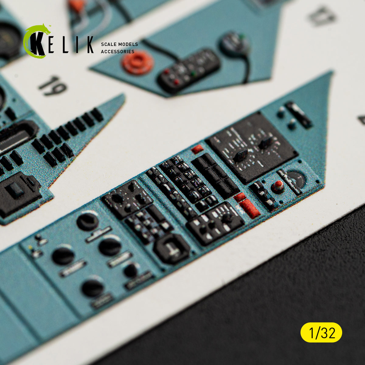 KELIK K32061 SU-27UB Flanker C - interior 3D decals for Trumpeter kit 1/32 – obrázek 11