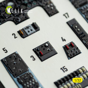 KELIK K32054 0V-10A/C Bronco - interior 3D decals for Kitty Hawk/Zimi models kit 1/32 – obrázek 9