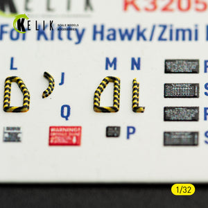 KELIK K32058 RF-5E - interior 3D decals for Kitty Hawk/Zimi models kit 1/32 – Bild 9