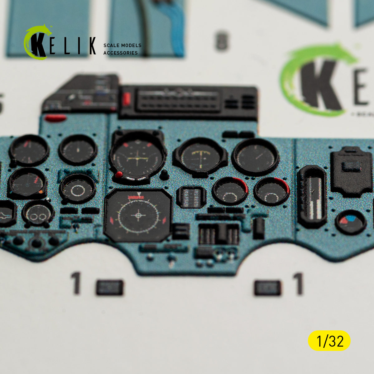 KELIK K32061 SU-27UB Flanker C - interior 3D decals for Trumpeter kit 1/32 – obrázek 12