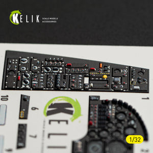 KELIK K32062 A-7D CORSAIR II - interior 30 decals for Trumpeter kit 1/32 – immagine 11