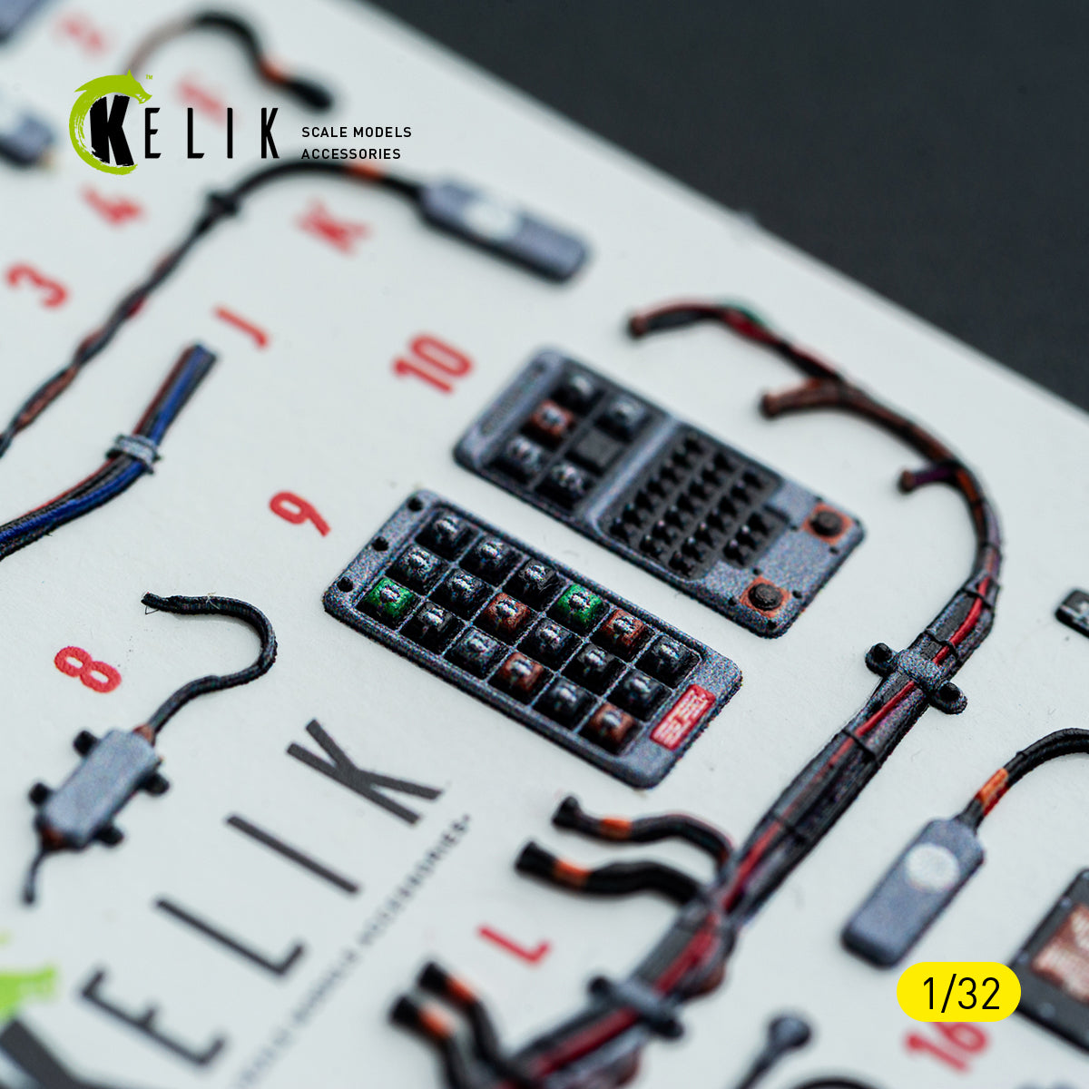 KELIK K32051 F-15C (early) - interior 30 decals for Tamiya kit 1/32 – immagine 15