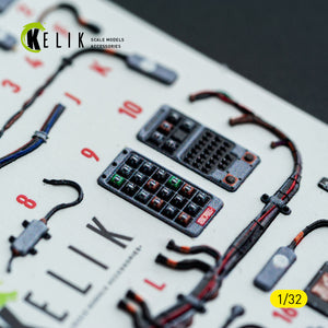 KELIK K32051 F-15C (early) - interior 30 decals for Tamiya kit 1/32 – immagine 15