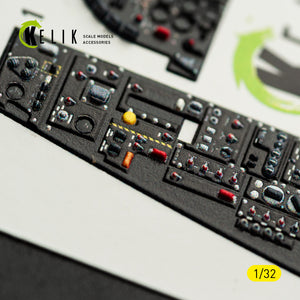 KELIK K32063 A-7E CORSAIR II - interior 3D decals for Trumpeter kit 1/32 – obrázek 13