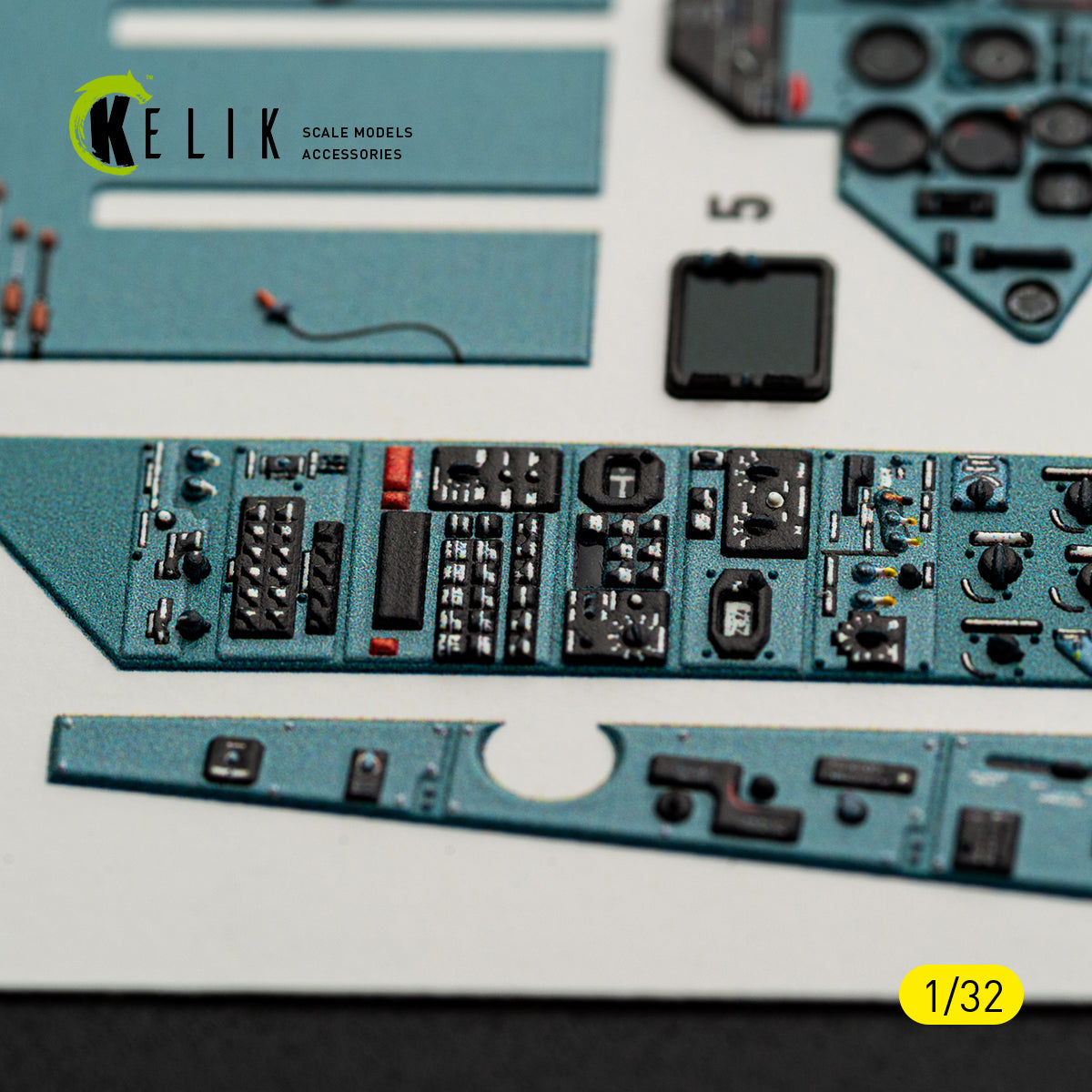 KELIK K32061 SU-27UB Flanker C - interior 3D decals for Trumpeter kit 1/32 – obrázek 14