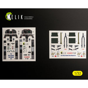 KELIK K32059 F-5F - interior 3D decals for Kitty Hawk/Zimi models kit 1/32 – obrázek 16