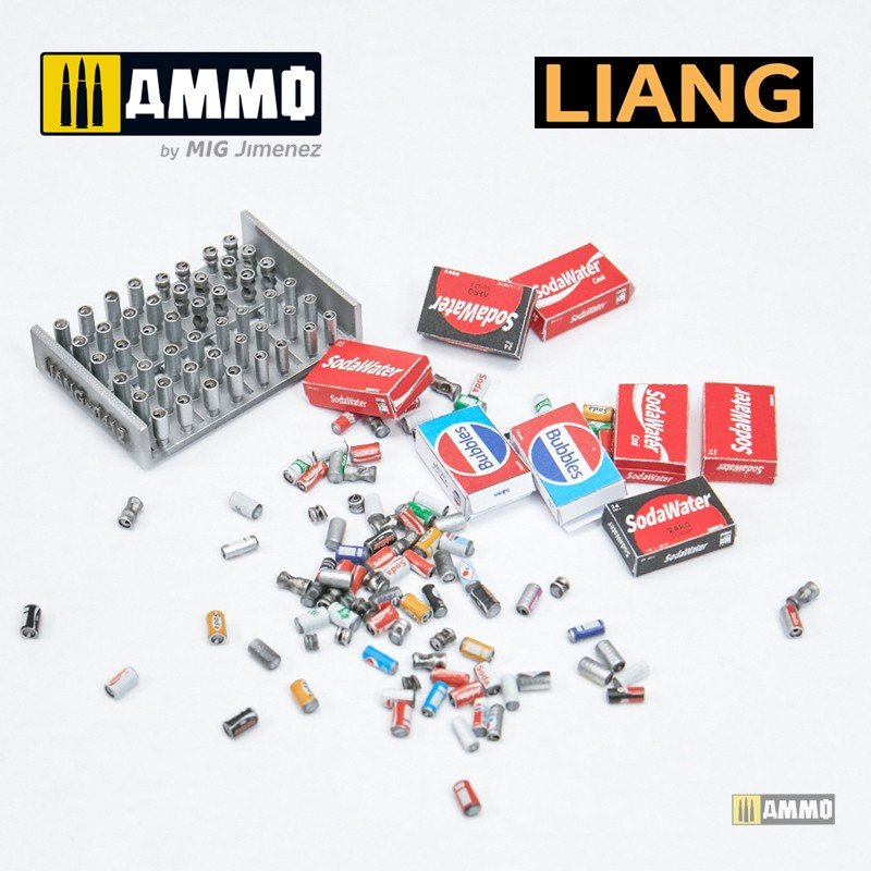 Liang 0412 3D-Print Model Soda Cans + Cardboard Boxes 2000s-2020s 1/35 – zdjęcie 8