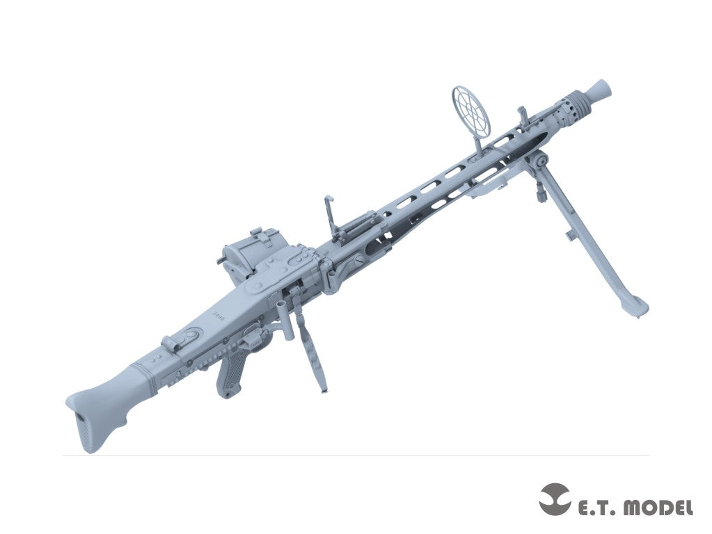 E.T. Model P06-001 WWII German Mg42 Machine Gun &amp;amp; Ammo Box (3D Printed) 1/6 – zdjęcie 2
