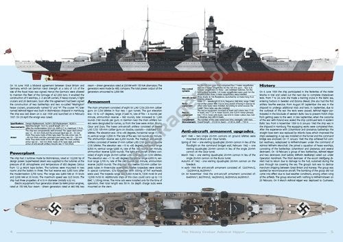 Kagero 16032 The German Cruiser Admiral Hipper EN – zdjęcie 3