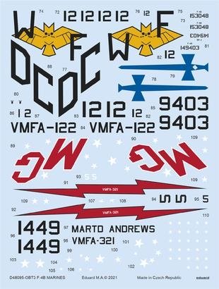Eduard D48095 F-4B MARINES TAMIYA 1/48 – zdjęcie 3
