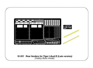 Aber 16051 Rear fenders for Tiger I, Ausf.E – (Late version) 1/16 – Bild 9