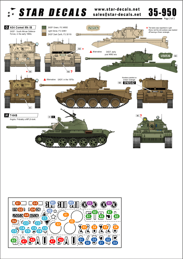Star Decals 35-950 Modern African Wars 1 1/35 – image 2