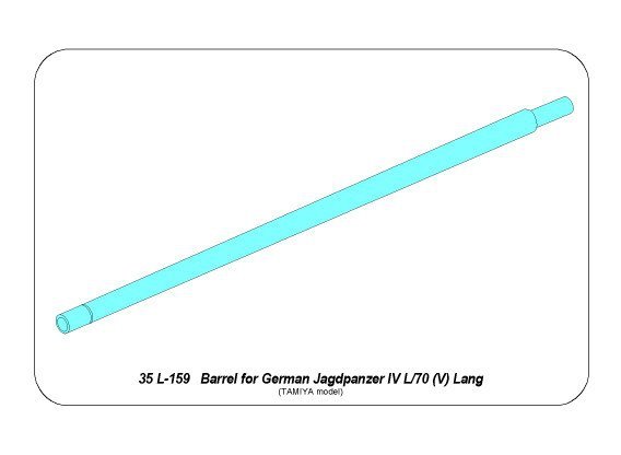 Aber 35L-159 Barrel for German Jagdpanzer IV L/70 (V) Lang 1/35 – image 8