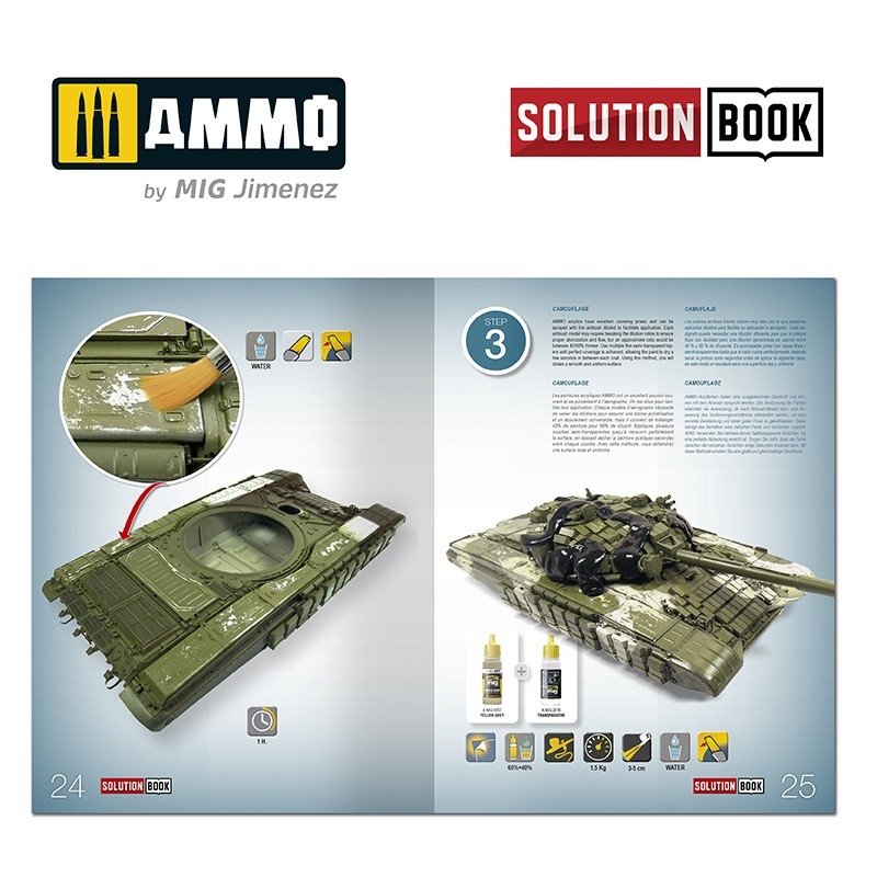 Ammo of Mig 6518 SOLUTION BOOK HOW TO PAINT MODERN RUSSIAN TANKS (Multilingual) – zdjęcie 6