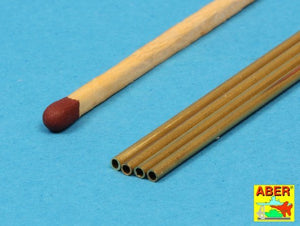 Aber BT15X02 Brass Tubes 1,50x0,20 mm length 250 mm x 4 pcs. – zdjęcie 4