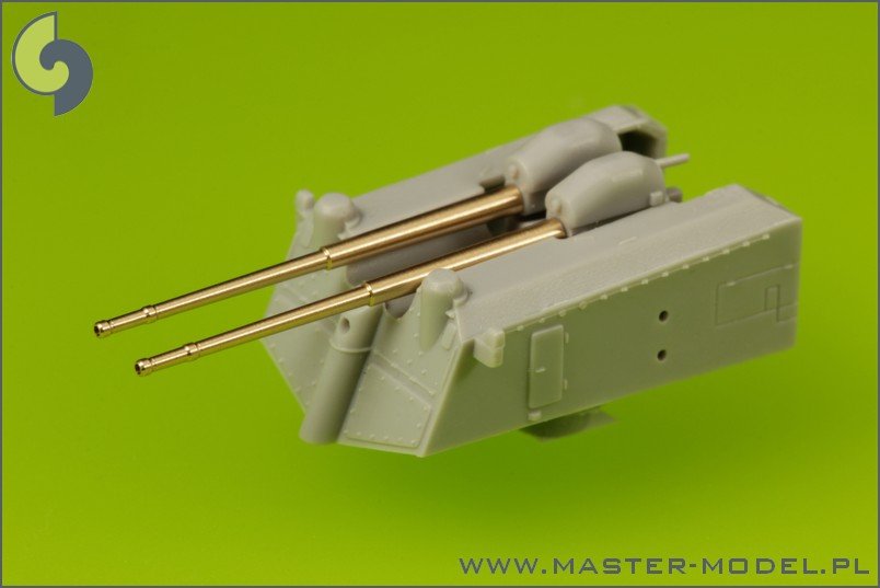 Master SM-200-007 German battleship Bismarck - secondary and heavy AA armament barrels - 15cm (12 pcs), 10,5 cm (16 pcs) – Bild 4