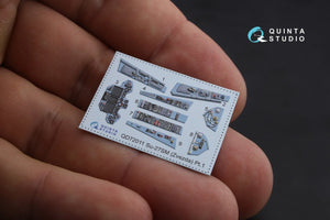 Quinta Studio QD72011 Su-27SM 3D-Printed &amp;amp; coloured Interior on decal paper (for Zvezda kit) 1/72 – zdjęcie 4