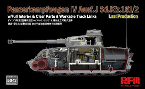 Rye Field Model 5043 Panzerkampfwagen IV Ausf.J Sd.Kfz.161/2 (w/full interior&amp;amp;clear parts&amp;amp;workle track links) 1/35 – zdjęcie 6