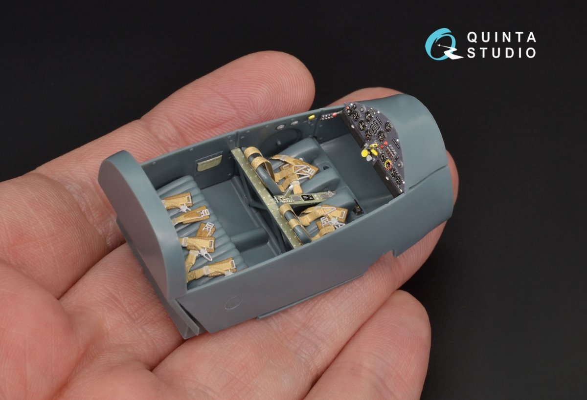Quinta Studio QD48125 Bf108 3D-Printed &amp;amp; coloured Interior on decal paper (Eduard) 1/48 – zdjęcie 4