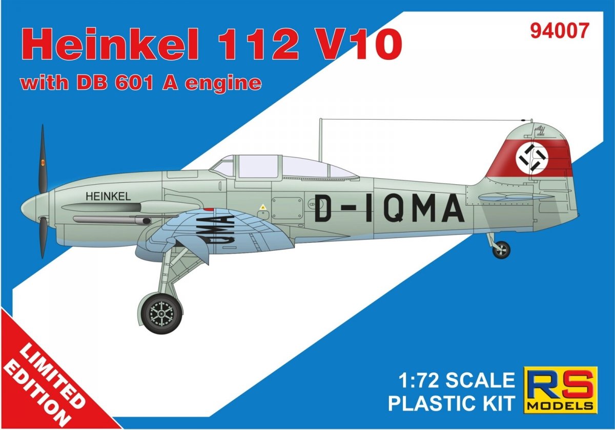 RS Models 94007 Heinkel 112 V10 1/72