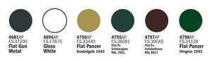 Italeri 433AP Military German Army II World War (6 Acrylic Paints Set) – zdjęcie 2