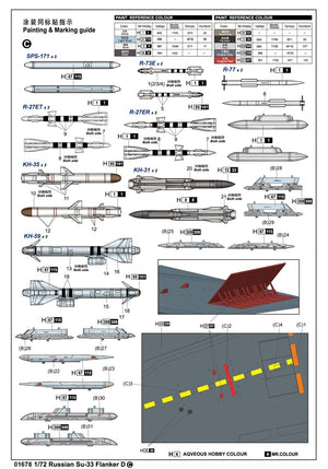 Trumpeter 01678 Russian Su-33 Flanker D 1/72 – zdjęcie 4