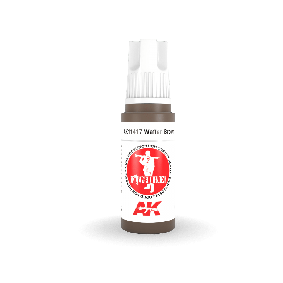 AK Interactive AK11417 Waffen Brown 17ml – zdjęcie 2