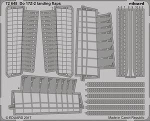 Eduard 72648 Do 17Z-2 landing flaps ICM 1/72