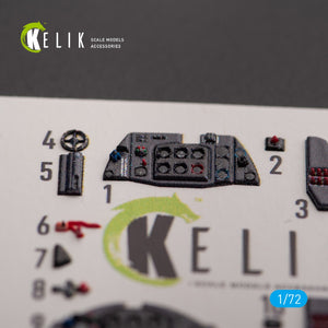 KELIK K72145 Me 163 B/S Komet - interior 3D decals for Hobby 2000/Academy kit 1/72 – image 3