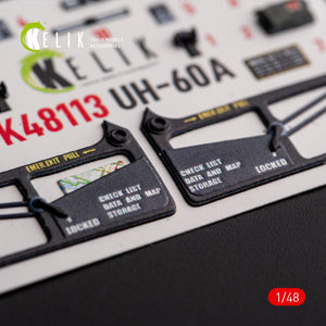 KELIK K48113 UH-60A Black Hawk - Type 1 interior 3D decals for ICM kit 1/48 – zdjęcie 8