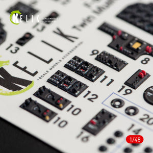 KELIK K48046 F-82 E/H TWIN MUSTANG INTERIOR 3D DECALS FOR MODELSVIT 1/48 – zdjęcie 7