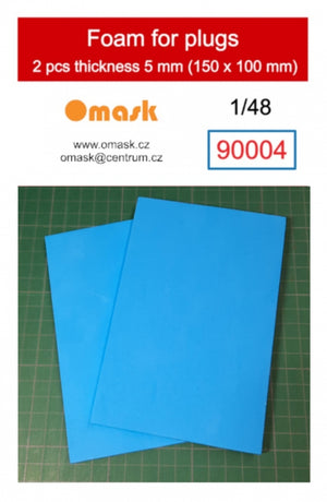 Omask 90004 Foam for plugs 5 mm (100x150 mm) 2 pcs