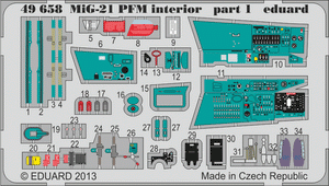 Eduard 49658 MiG-21PFM interior 1/48 EDUARD – image 2