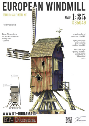 RT-Diorama 35049 European Windmill 1/35 – zdjęcie 2