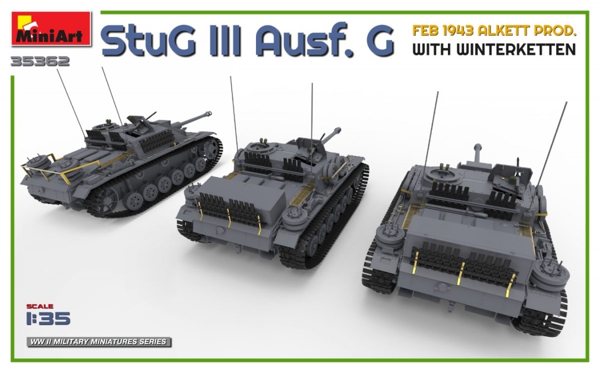 Mini Art 35362 StuG III Ausf. G FEB 1943 ALKETT PROD. WITH WINTERKETTEN 1/35 – Bild 5