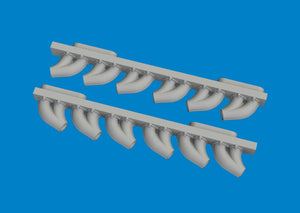 Eduard 6481050 P-39 exhaust stacks rounded PRINT ARMA HOBBY 1/48 – zdjęcie 3