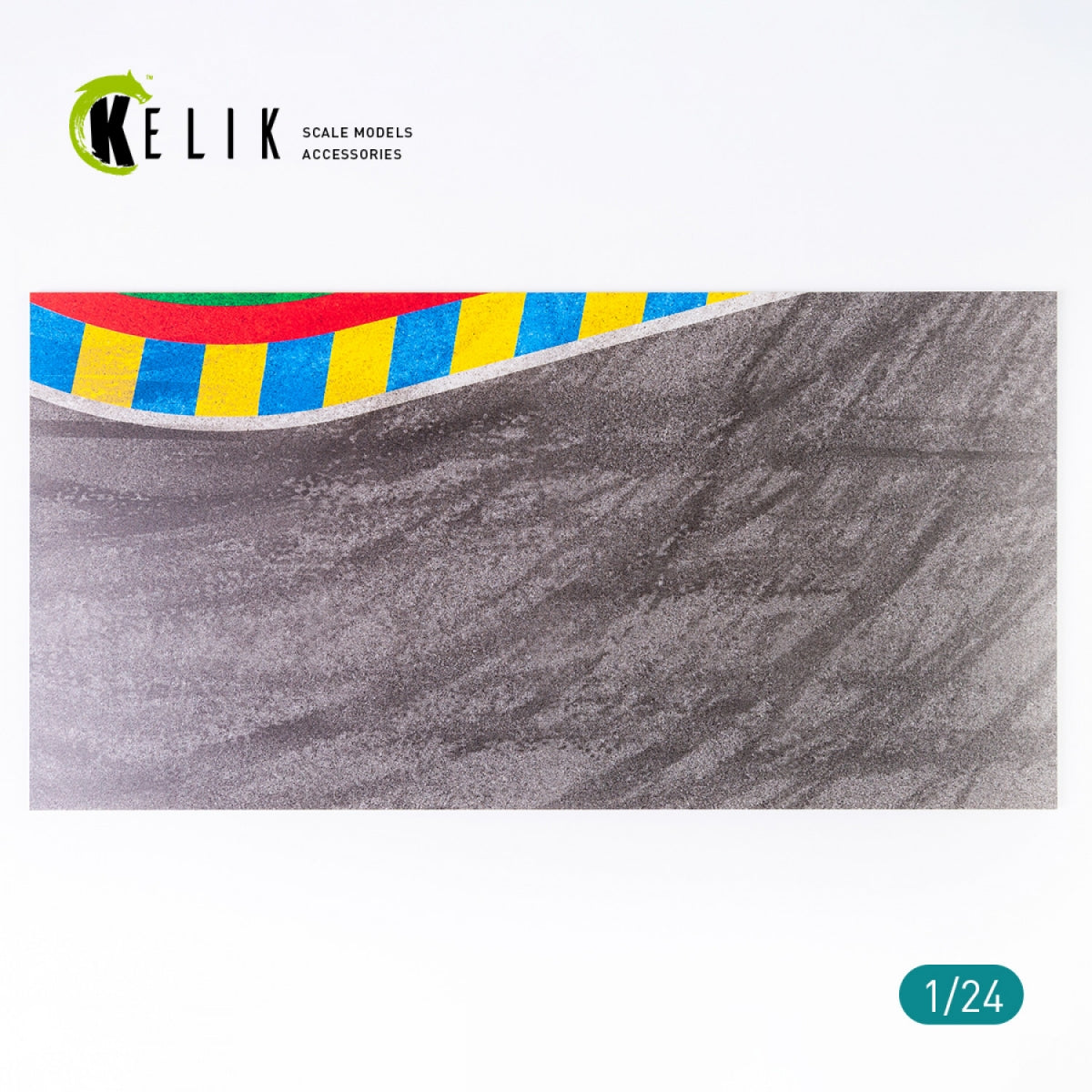 KELIK KS24003 ASPHALT ROAD 24 HOURS OF LE MANS TURN BASE - ACRYLIC 3 MM (180 X 357 MM) 1/24 – image 2