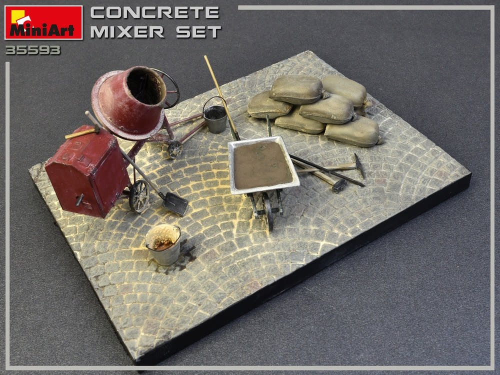 MiniArt 35593 CONCRETE MIXER SET 1/35 – zdjęcie 4