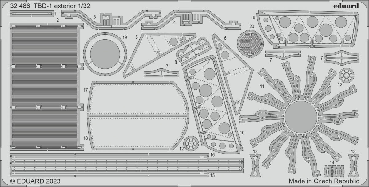 Eduard BIG33157 TBD-1 TRUMPETER 1/32 – image 2