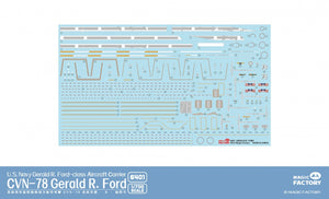 Magic Factory 6401 USS Gerald R. Ford (CVN-78) - US Navy Gerald R.Ford - class Aircraft Carrier 1/700 – zdjęcie 16
