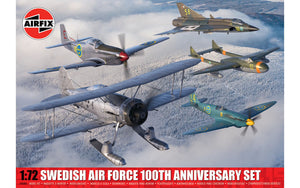 Airfix 40004 Swedish Air Force 100th Anniversary Set - 1/72