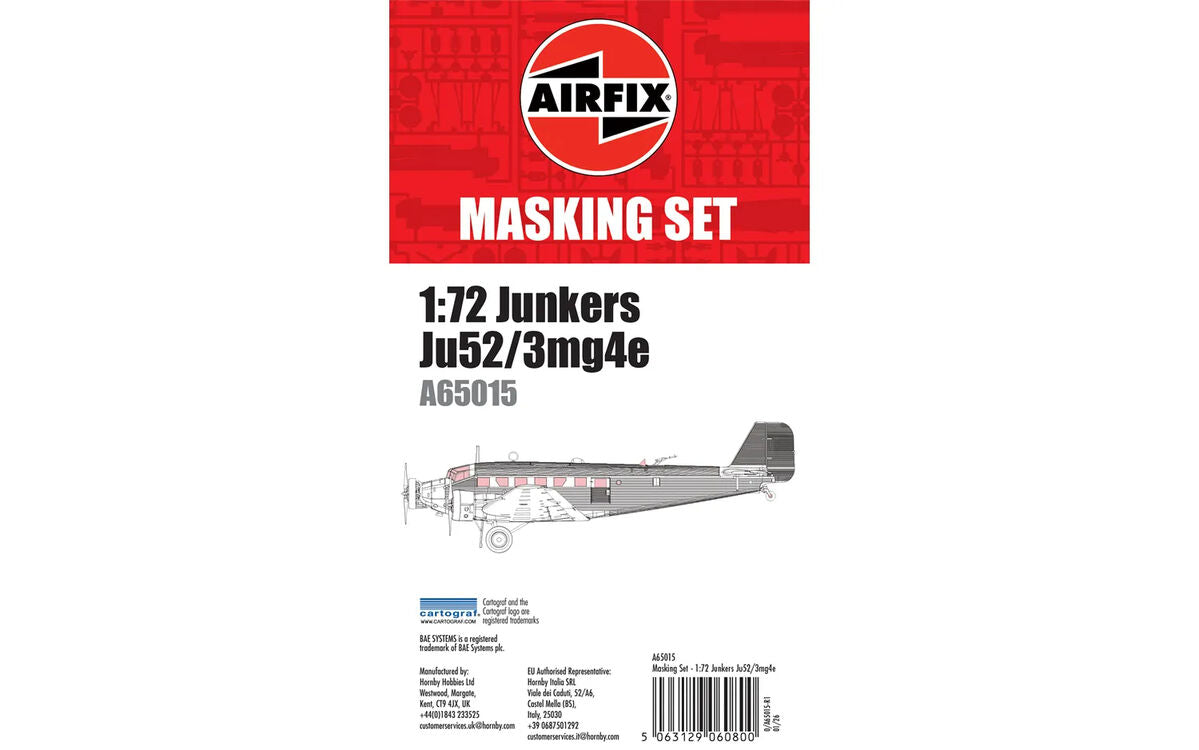 Airfix 65015 Masking Set - Junkers Ju52/3mg4e - 1/72