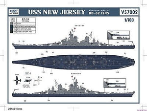Vee Hobby V57002 USS NEW JERSEY BB-62 1945 Standard Edition 1/700 – zdjęcie 3