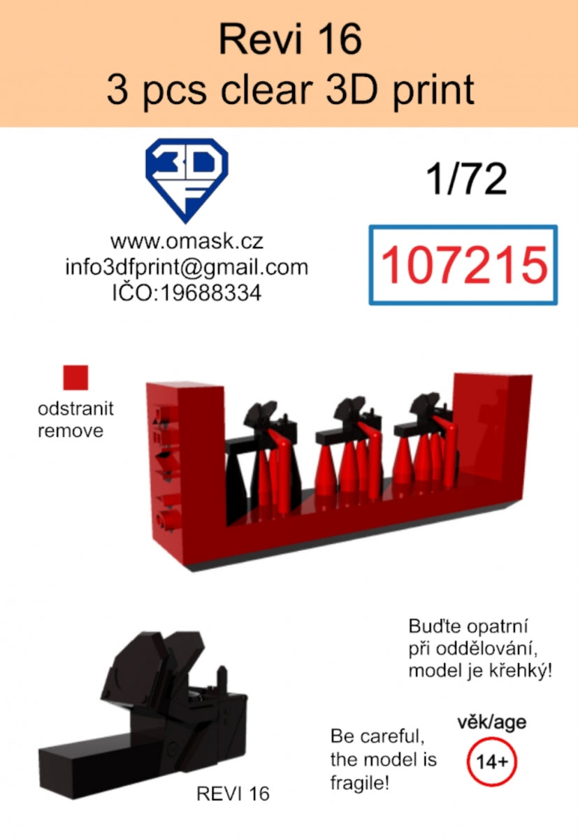 Omask 107215 Revi 16 clear 3D print (3 pcs) 1/72 – zdjęcie 2