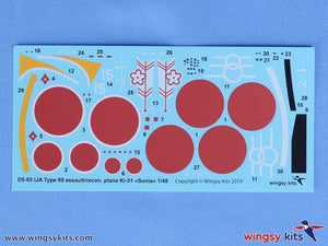 Wingsy Kits D5-05 IJA Type 99 assault/recon. plane Ki-51 “Sonia” 1/48 – zdjęcie 15