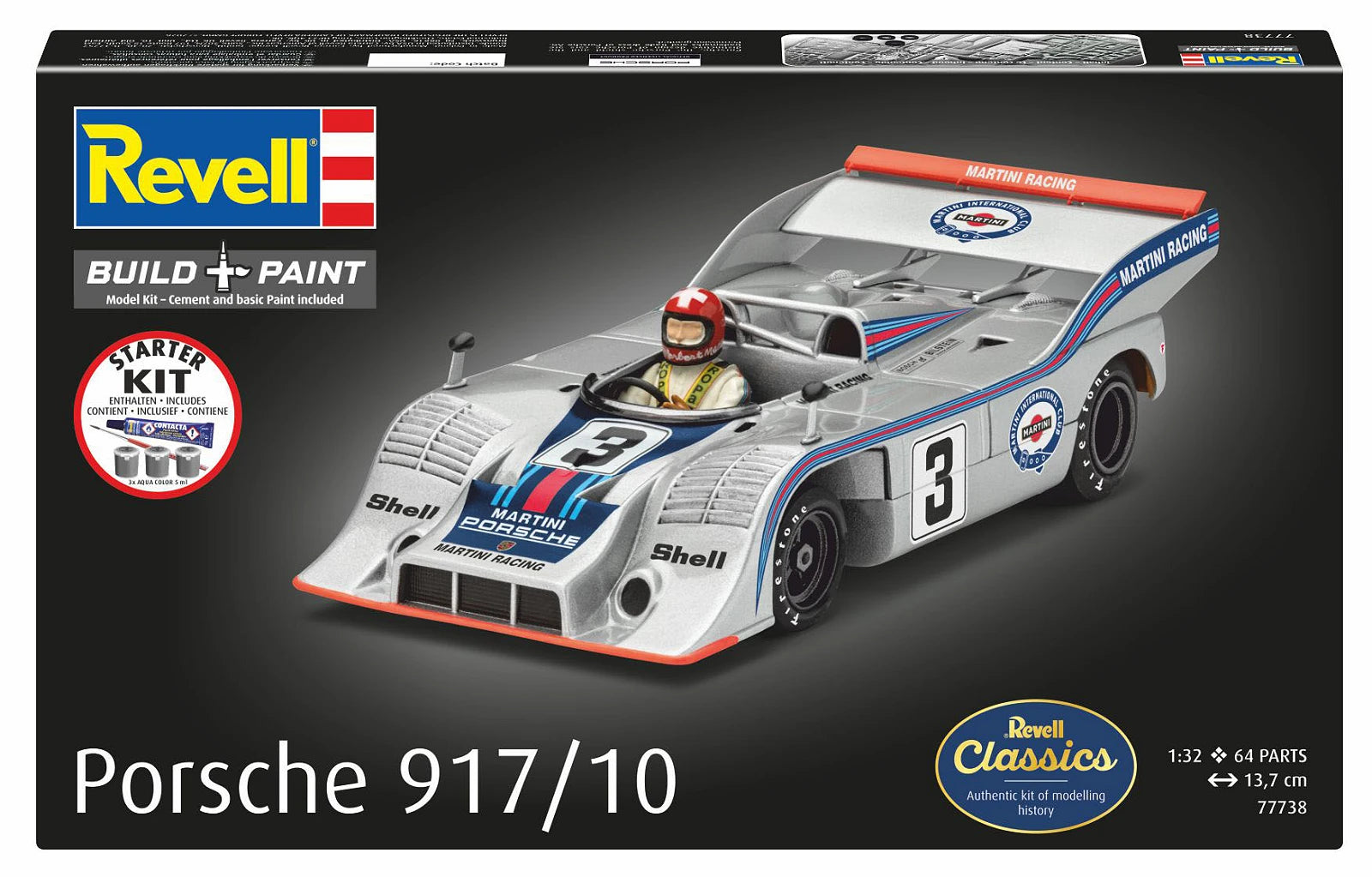 Revell 77738 Starter Kit Porsche 917/10 1/32